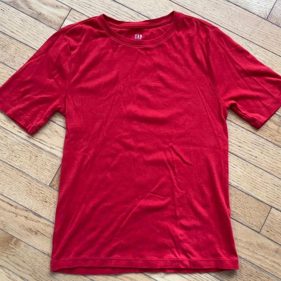 GAP Short Sleeve Favourite Tee Red - Picture 1 of 3